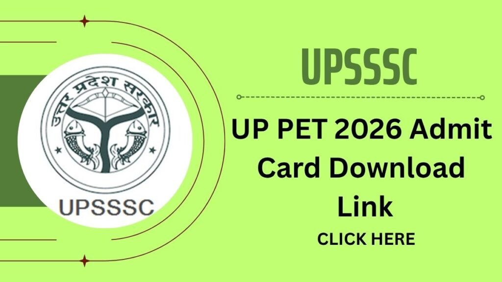 UP PET 2026 Admit Card