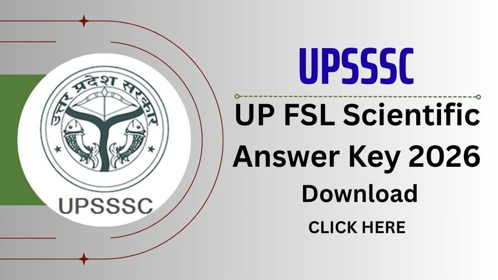 UP FSL Scientific Answer Key 2026
