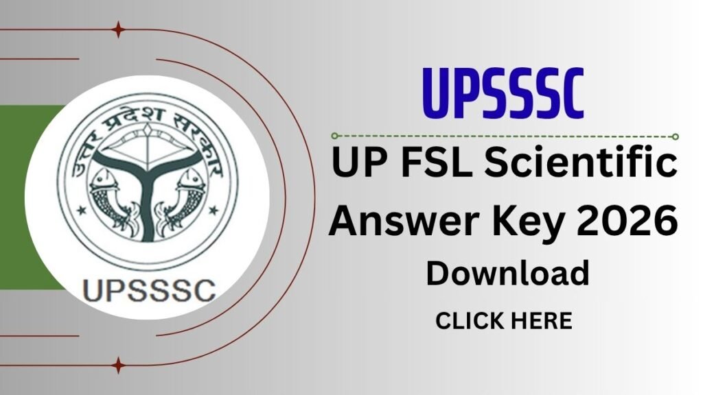 UP FSL Scientific Answer Key 2026