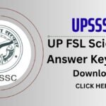 UP FSL Scientific Answer Key 2026